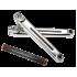 REDLINE Flight 402 Crank Set 3 piece - RHD 180mm Chrome