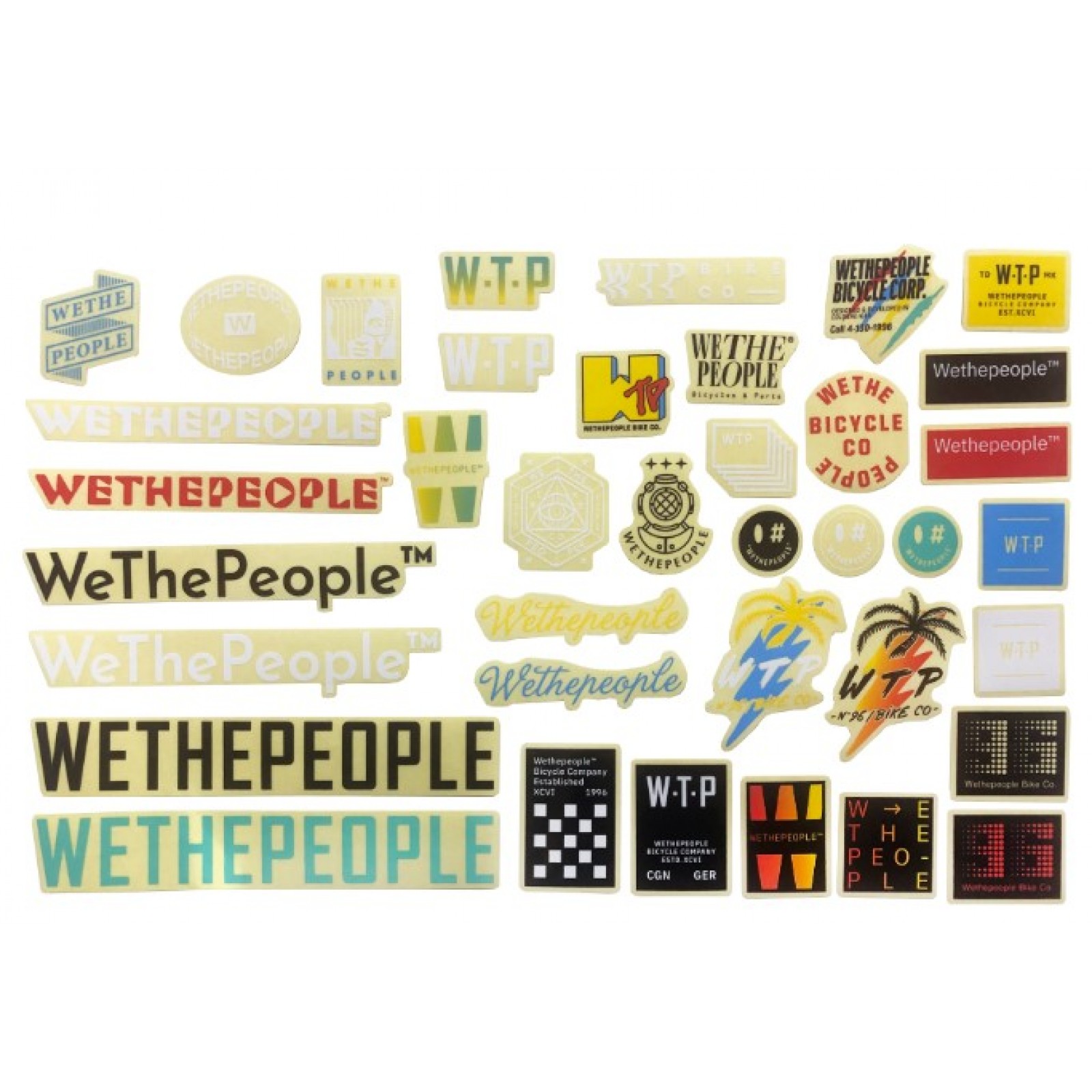 WETHEPEOPLE Brand 2020 Sticker Set Assorted BMX Bible Australia
