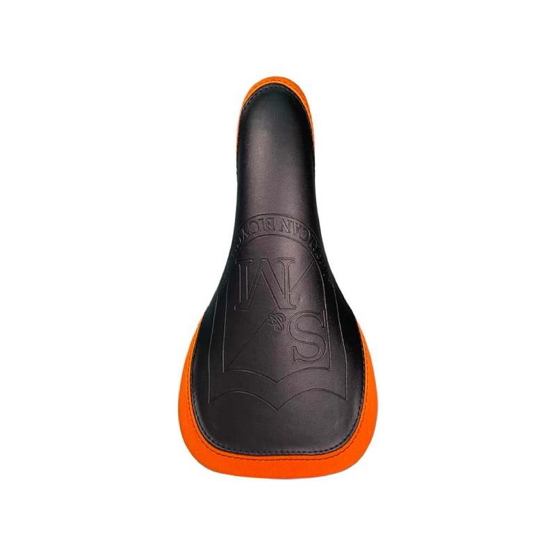 S & M Thin Seat Rail Black/Orange