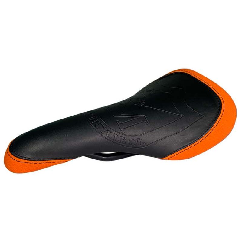 S & M Thin Seat Rail Black/Orange
