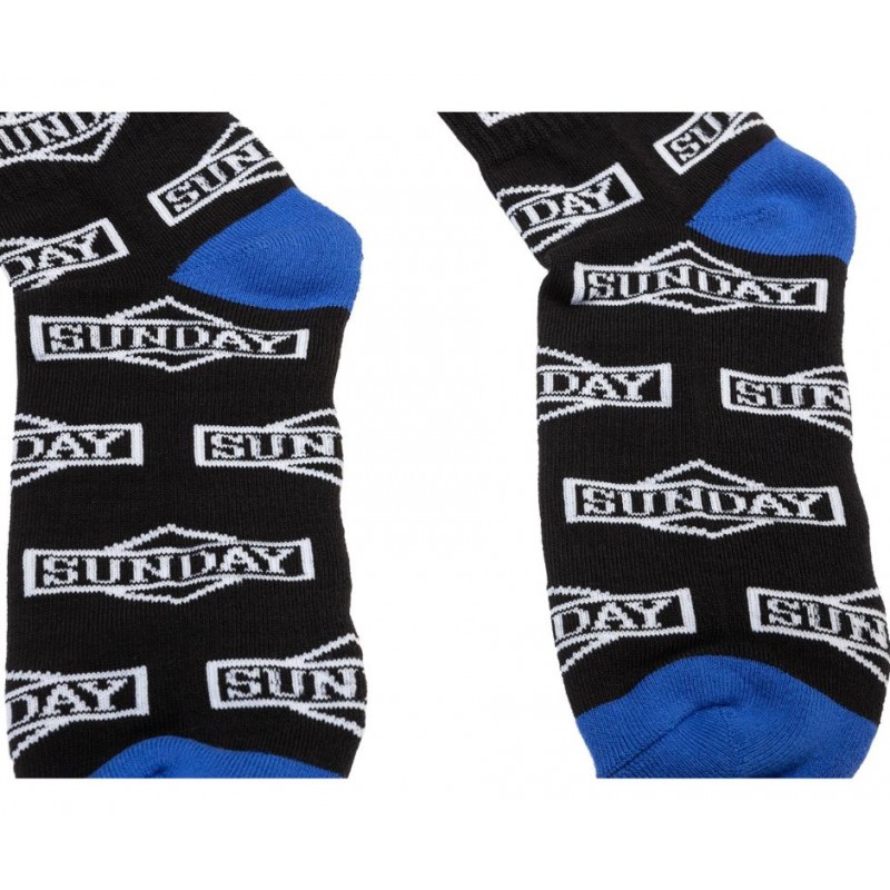 SUNDAY Cornerstone All Over Socks Black/White