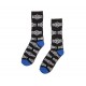 SUNDAY Cornerstone All Over Socks Black/White