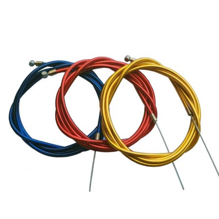 MCS Lightning Brake Cable 1.5 x 1650mm Black/Chrome Checkerboard
