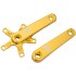 PROMAX SQ-1 Crank Set 3 piece 135mm Gold
