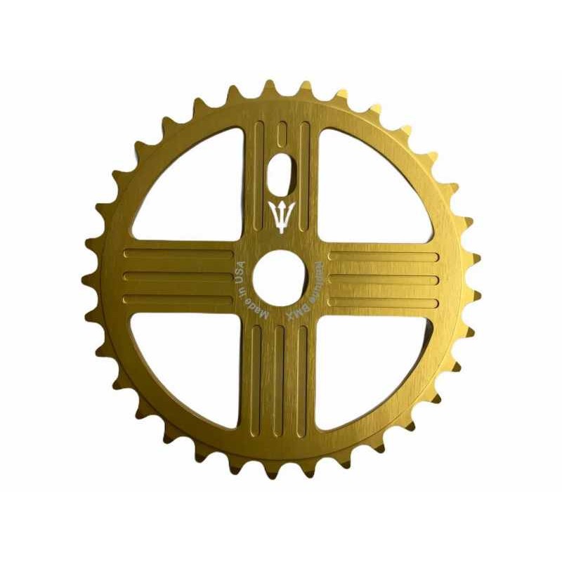 MCS Chainwheel Neptune Helm 44T Gold MCS Chainwheel Neptune Helm 44T Gold
