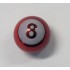 A NEW ITEM Valve Cap 8 ball alloy Anodised A/V Red