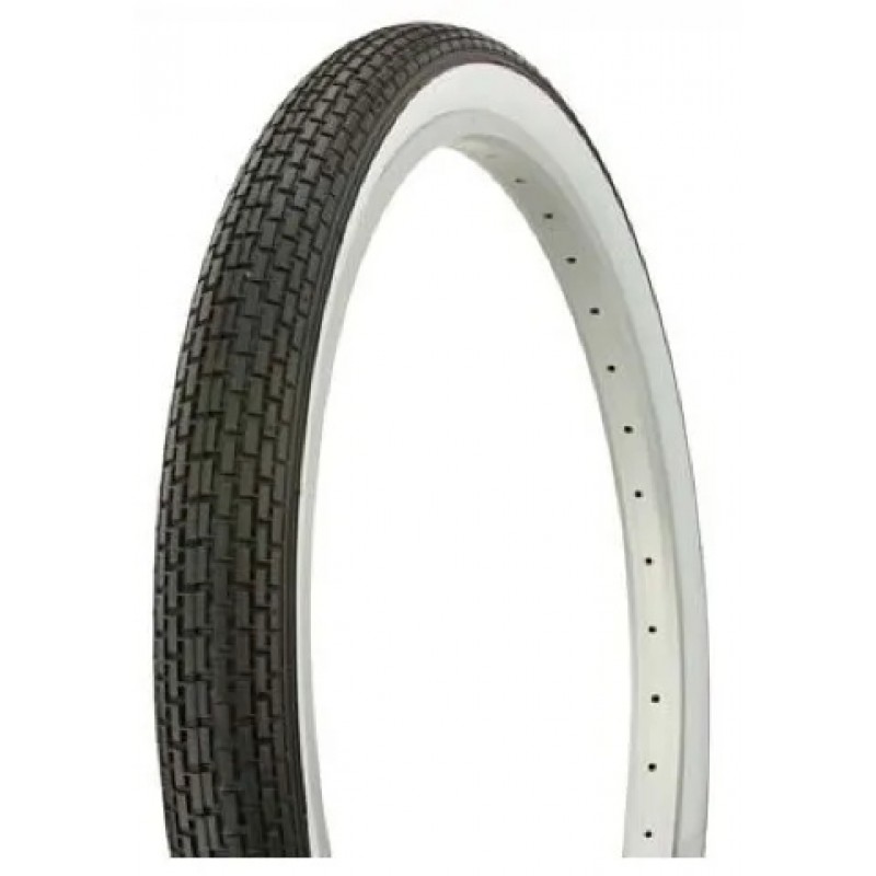 Tyre 20 x 1.75 (47-406) Black with White Walls