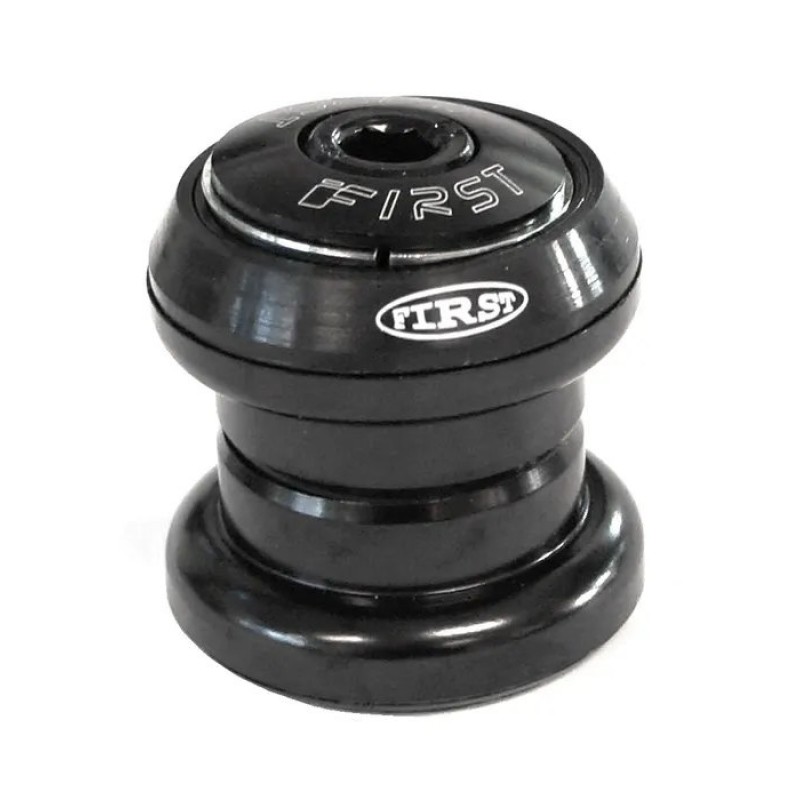 Headset Gyro Friendly 1 1/8 threadless for BMX/Freestyle Hollow Cap Black