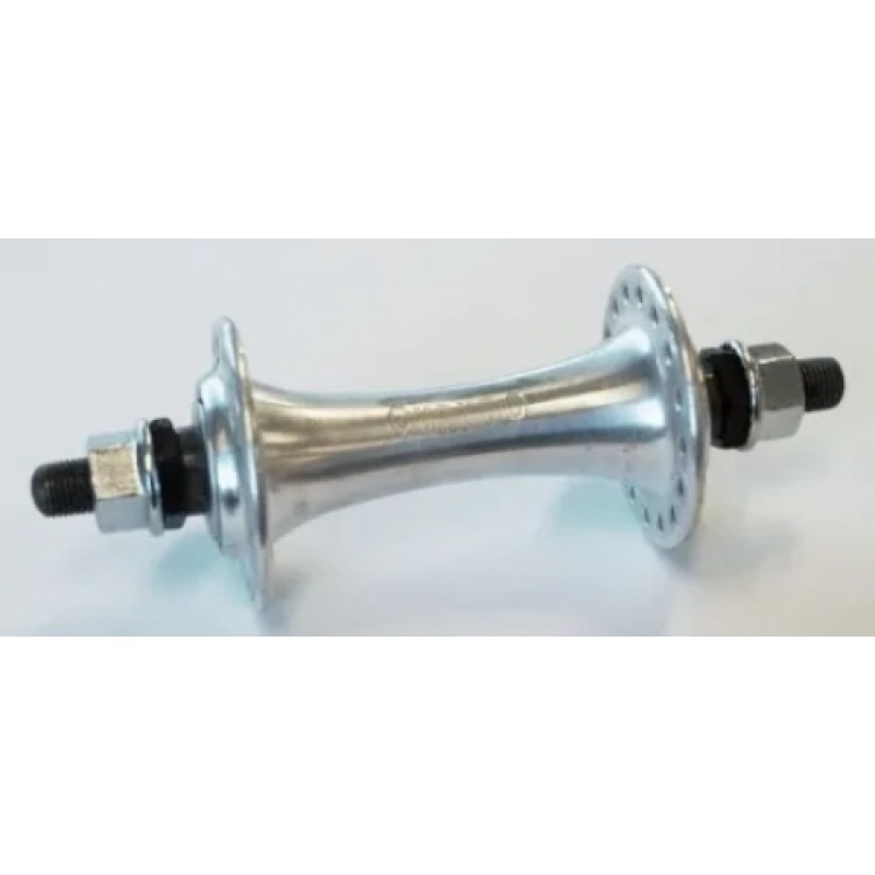 Hub Front Nutted Alloy 32H 3/8" Silver