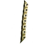Chain Half Link 1/2 x 1/8 x 102L Reinforced Top Plate & Solid Pins Gold