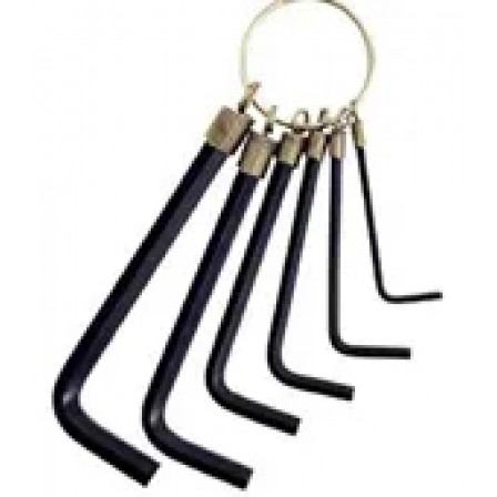 Allen Key Set of 5 2-7mm Pro-series Tie Card