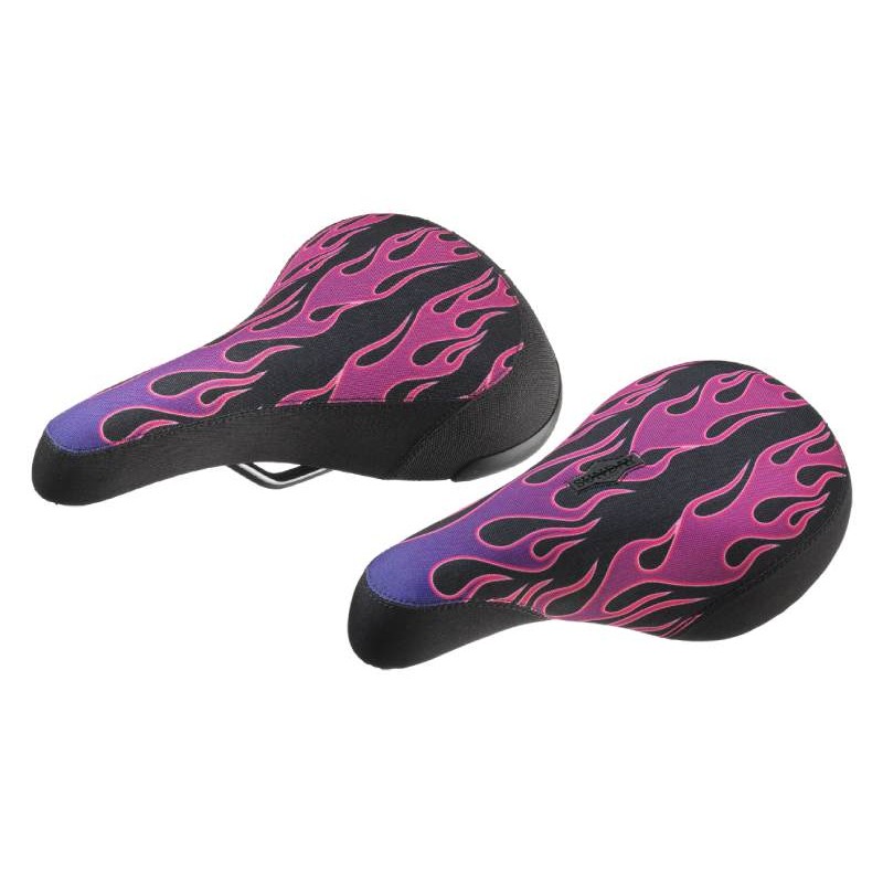 SUNDAY Pinstripe Flames Seat Pivotal Purple Flame