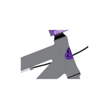 SE Bikes Blocks Flyer 26" BMX Bike - Matte Grey & Purple